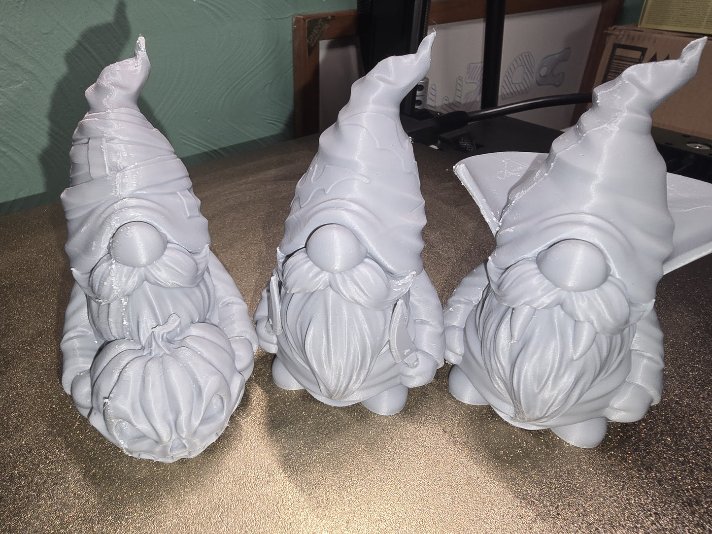 Trio of Halloween Gnomes (Unpainted)