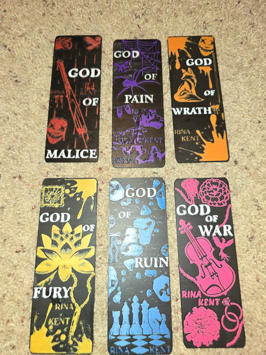 Legacy of Gods Inspired 3D Printed Bookmarks – Dark Romance Bookish Bookmark