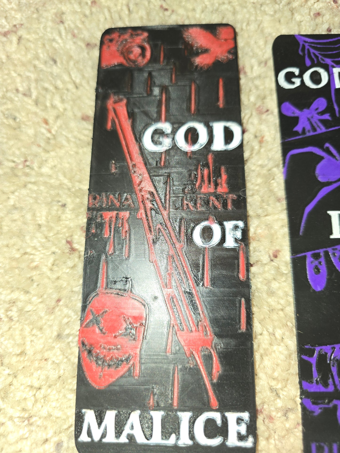 Legacy of Gods Inspired 3D Printed Bookmarks – Dark Romance Bookish Bookmark