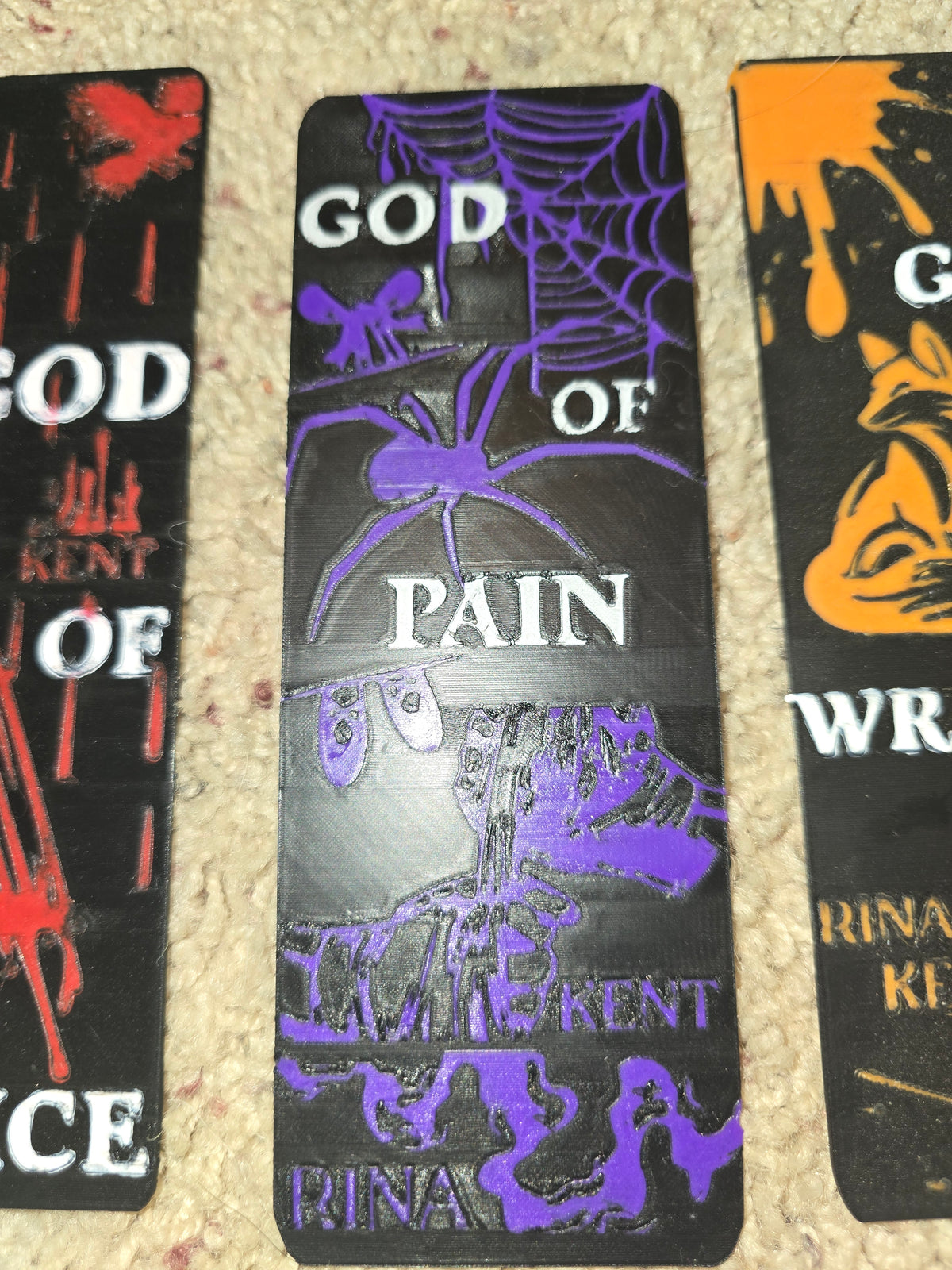 Legacy of Gods Inspired 3D Printed Bookmarks – Dark Romance Bookish Bookmark