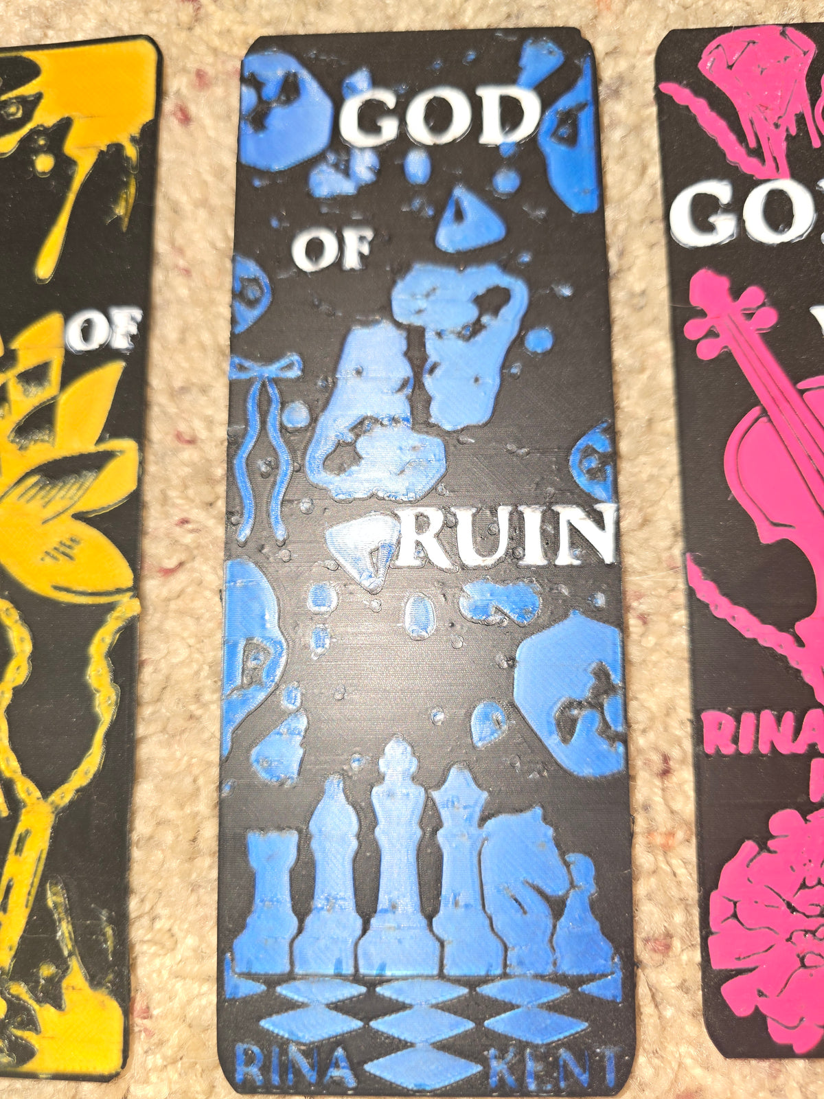 Legacy of Gods Inspired 3D Printed Bookmarks – Dark Romance Bookish Bookmark
